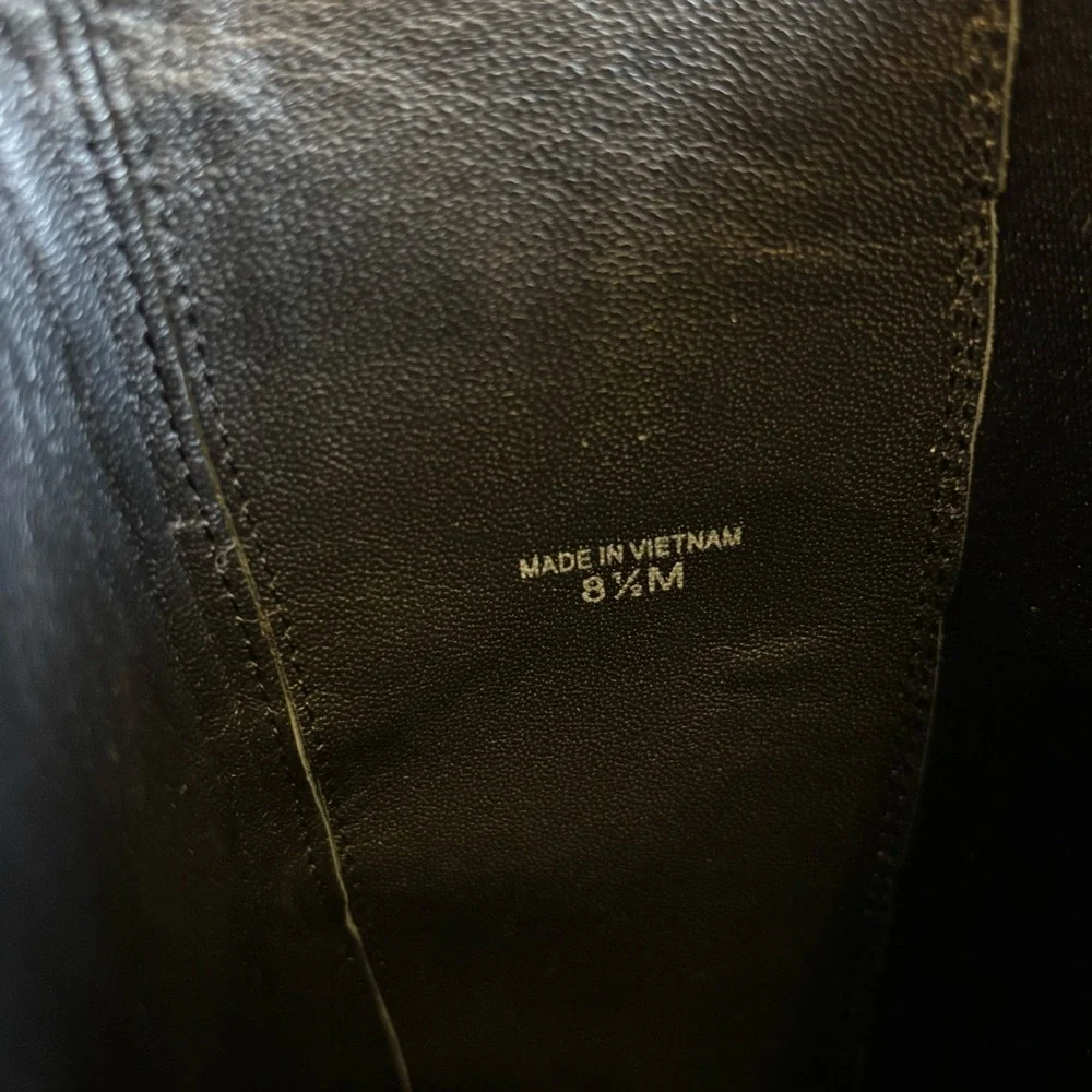 Kate Spade Rayna Black Tall Leather Boots Womens size 8.5